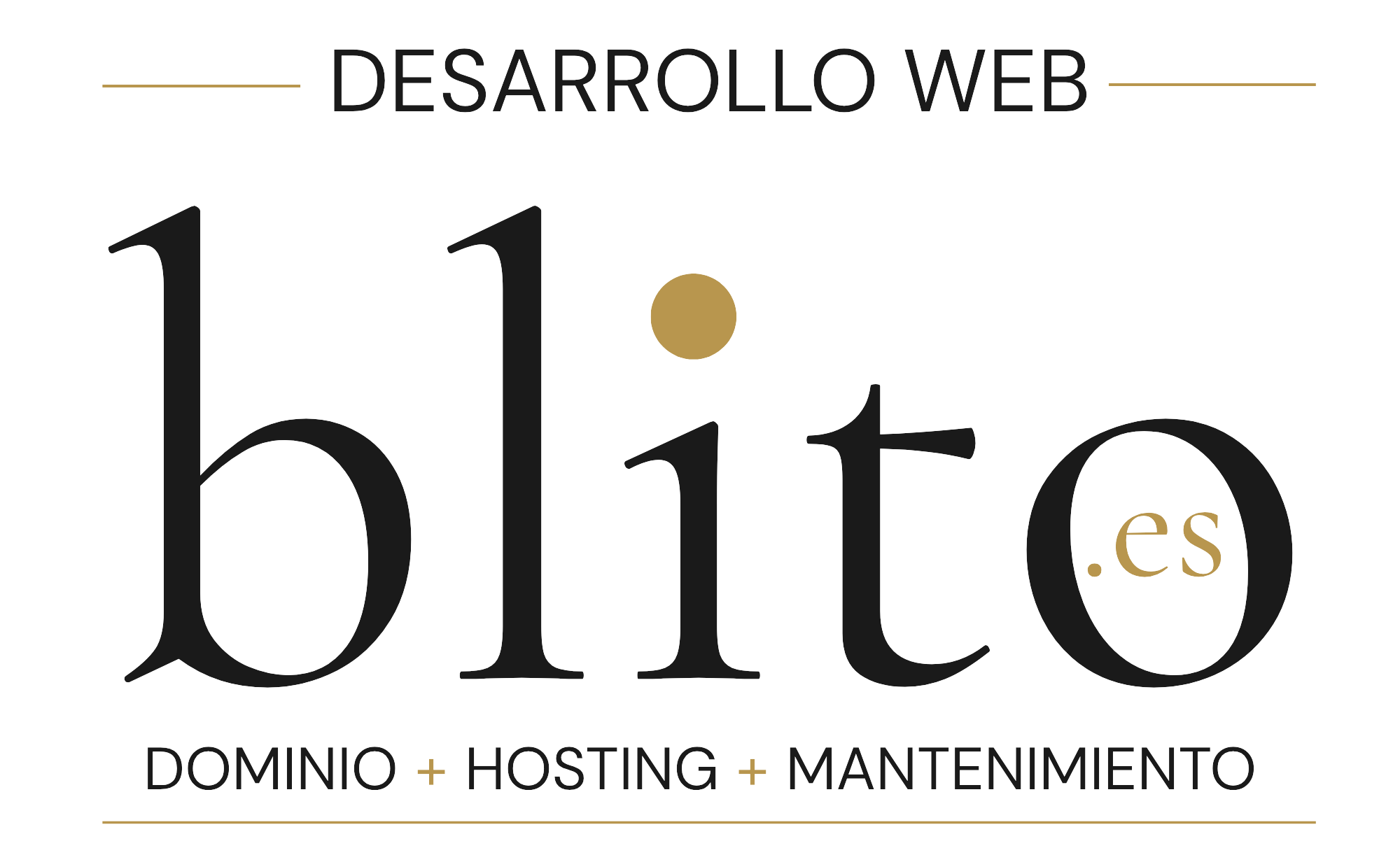Desarrollo Web Blito.es Dominio + Hosting + Mantenimiento